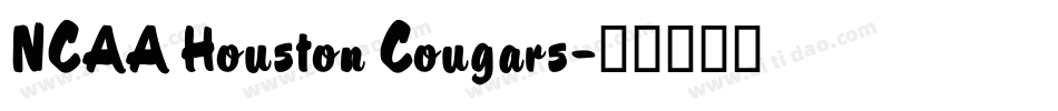 NCAA Houston Cougars字体转换